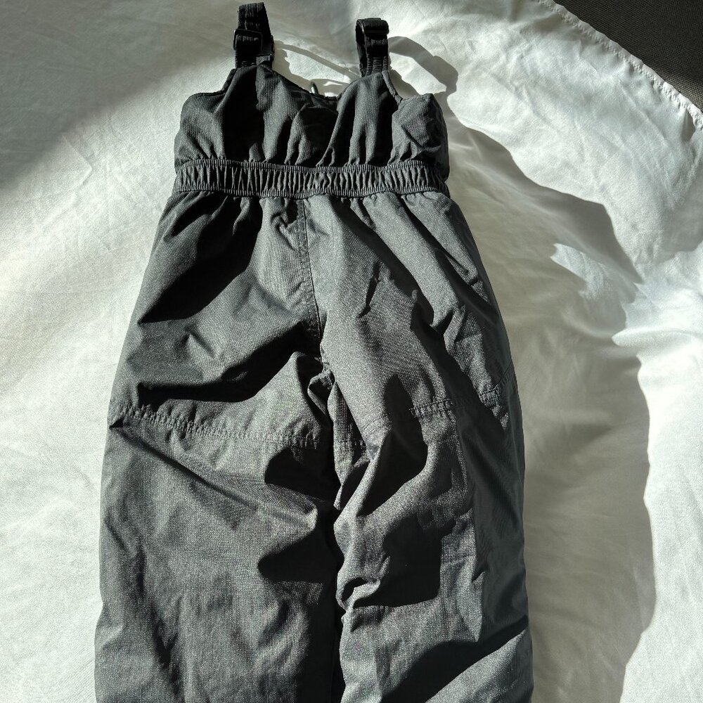 LL bean snow bibs black kids 5-6